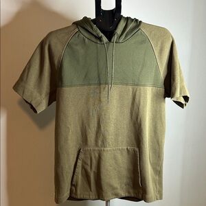 Jordan Olive and Khaki Short Sleeve Hoodie